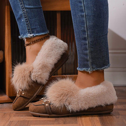 Velvet Plush Loafers by Greta 