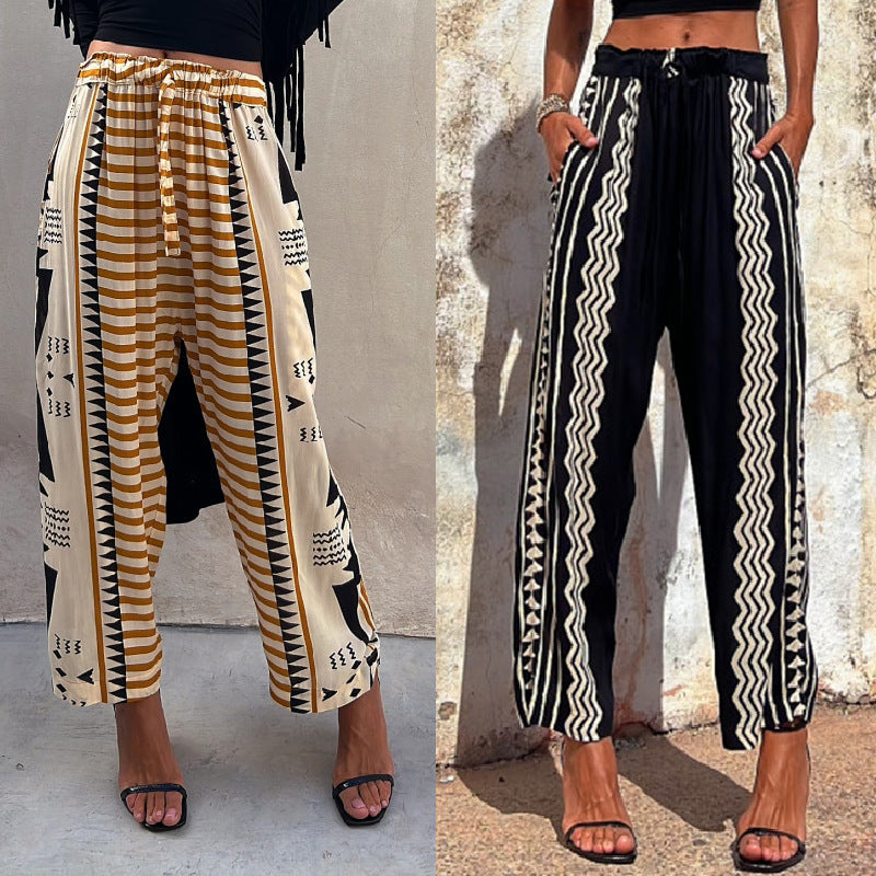 Boho Print Greta  Harem Pants