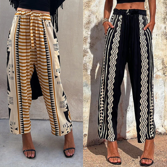 Boho Print Greta  Harem Pants