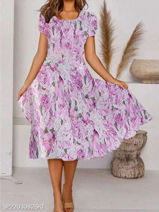 Floral Print Greta  Summer Everyday Dress