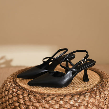 Elegant Greta  Pointed Toe High Heel Sandals
