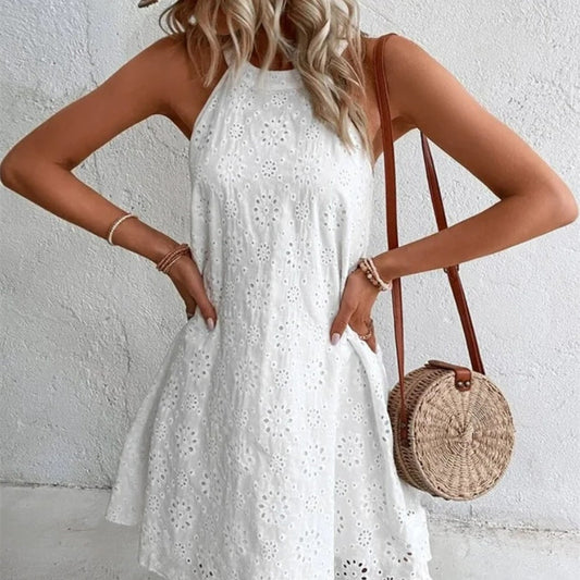 Chic Lace Sleeveless Dress Greta 