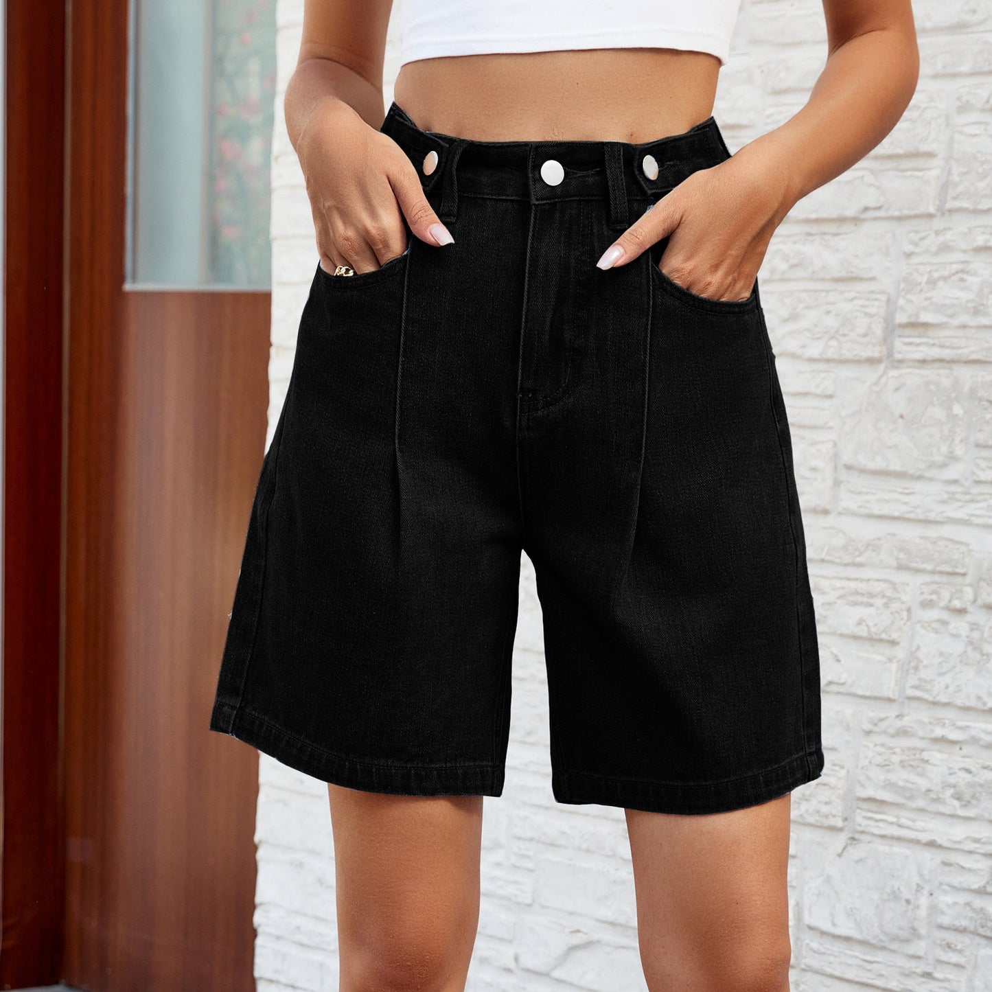 Adjustable Waist Denim Shorts Greta  Women’s