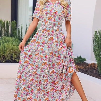 Floral Maxi Dress Greta  Summer Comfort