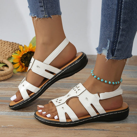 Chic Platform Velcro Sandals by Greta 