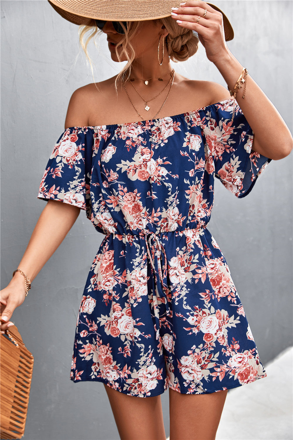 Floral Off-Shoulder Greta  Jumpsuit