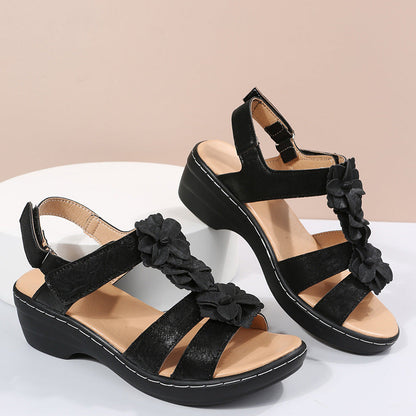 Floral Comfort Greta  Wedge Sandals