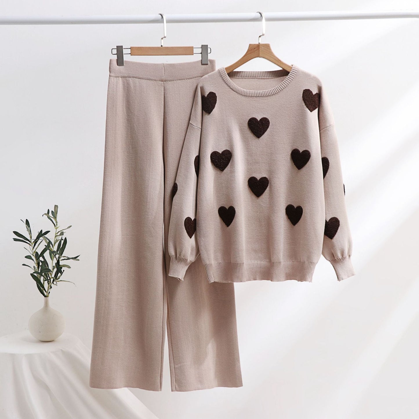 Chic Heart Knit Set by Greta 