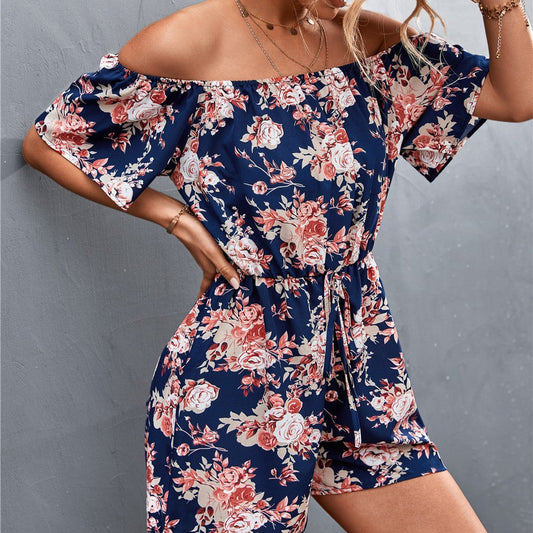 Floral Off-Shoulder Greta  Jumpsuit