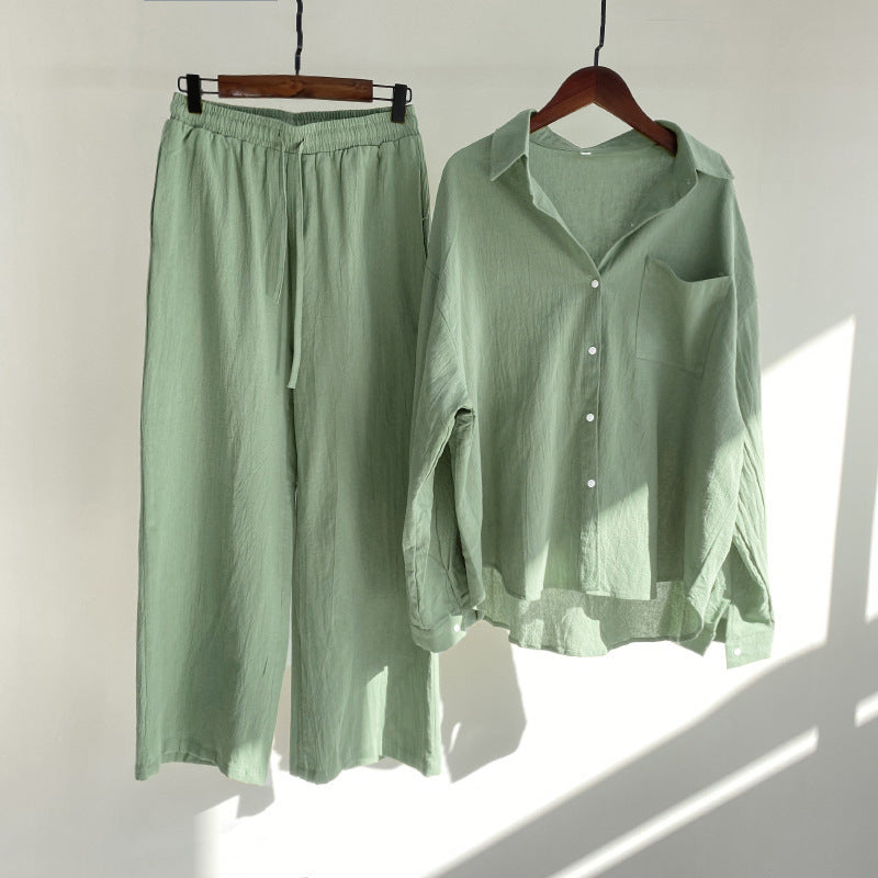 Relaxed Cotton Linen Set by Greta 
