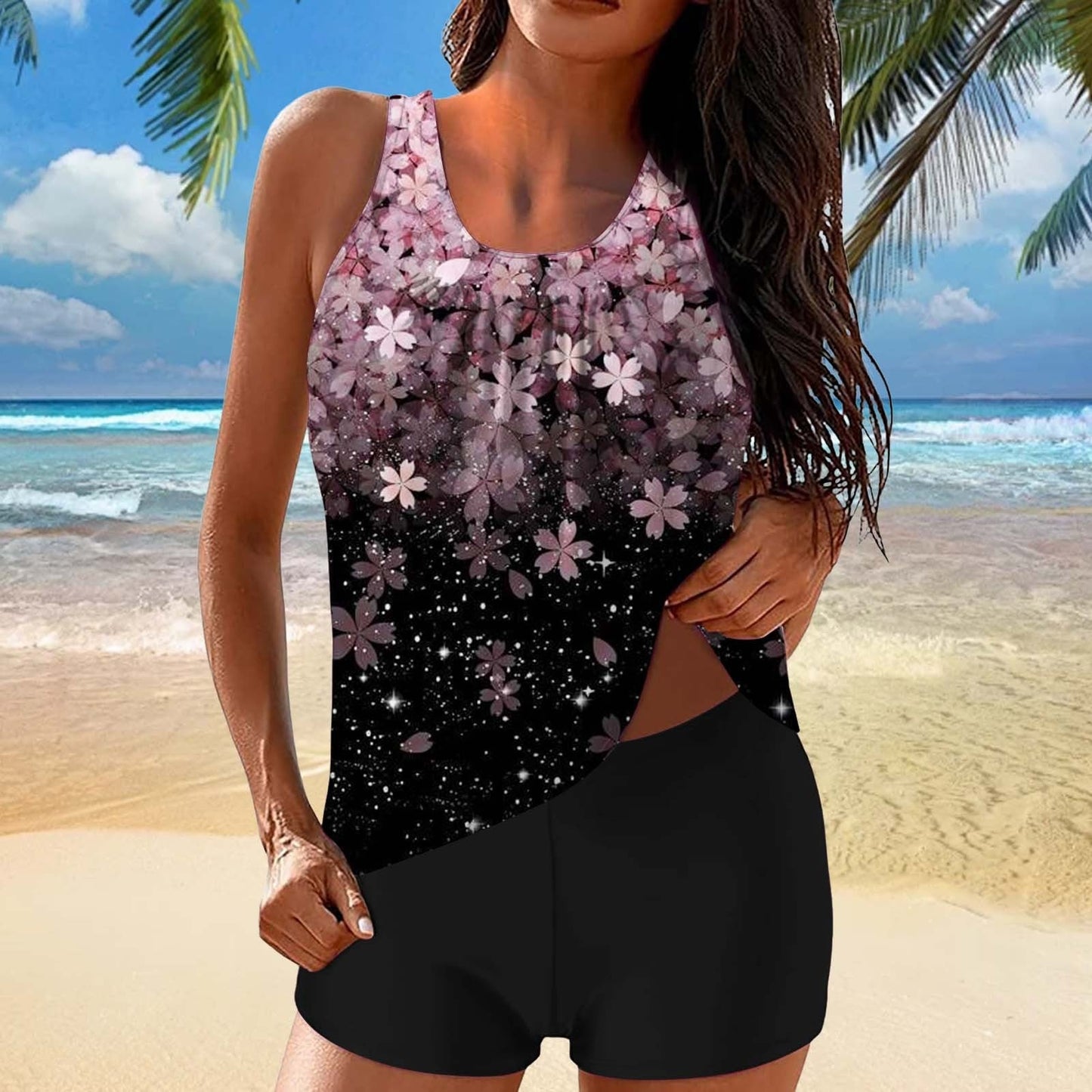 Chic Print Greta  High Waist Bikini Set