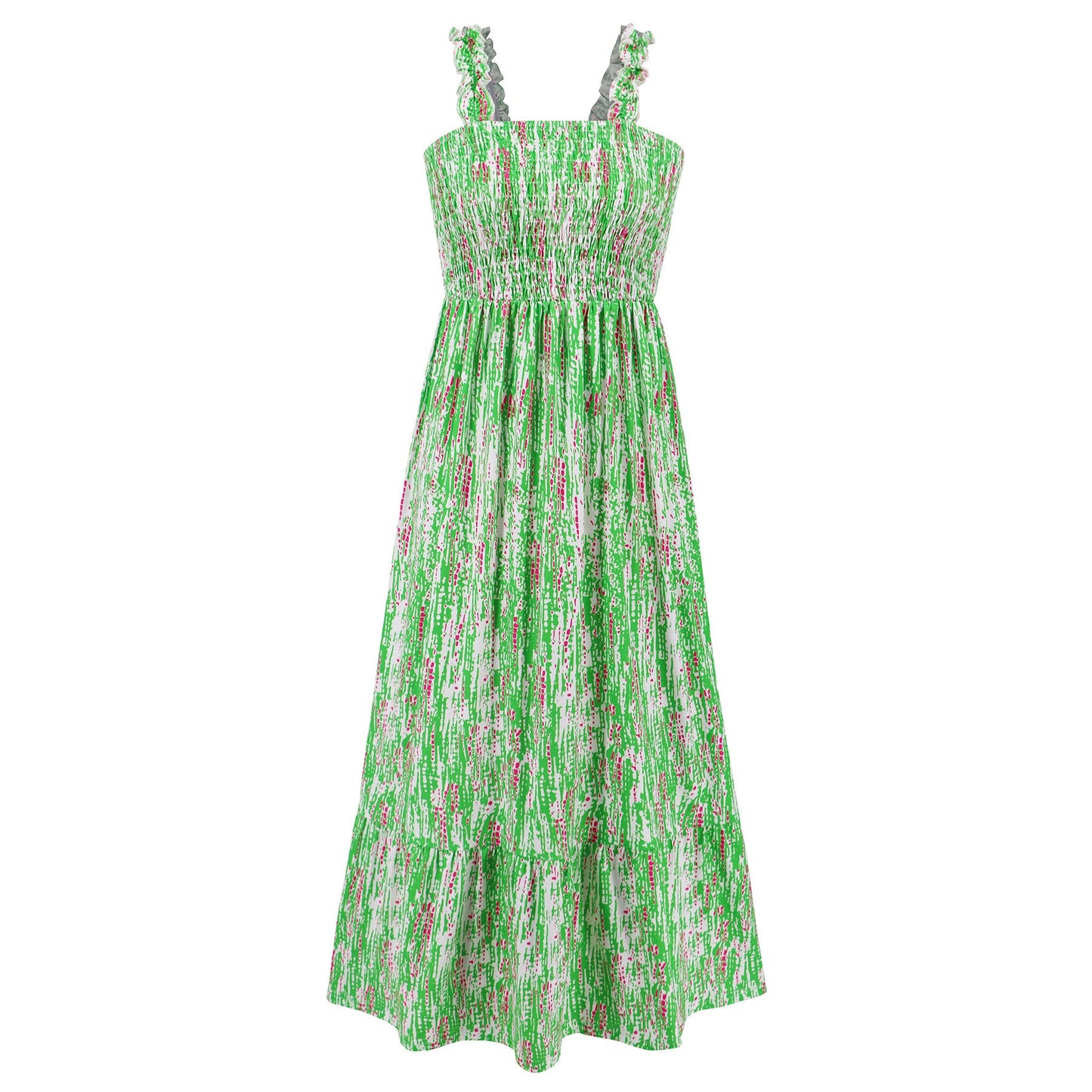 Elegant Floral Strap Dress by Greta 