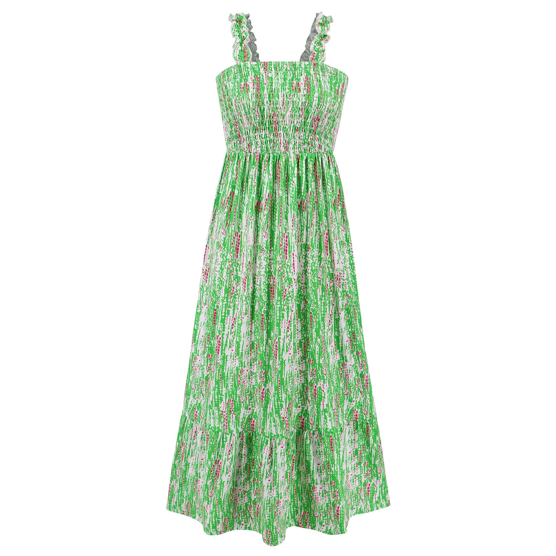 Elegant Floral Strap Dress by Greta 