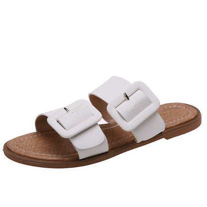 Chic Greta  Buckle Strap Summer Sandals