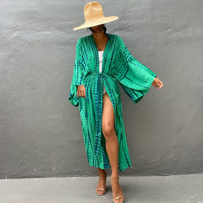 Vibrant Print Greta  Sun Protection Bikini Cover