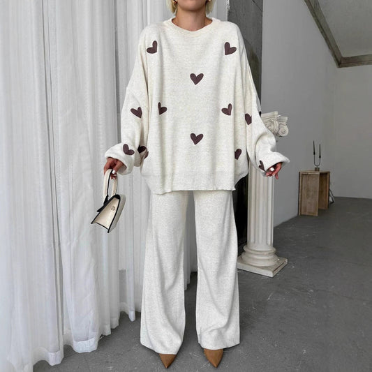 Chic Heart Knit Set by Greta 