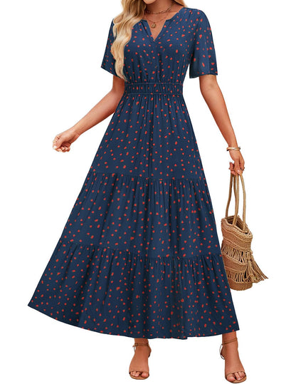 Floral Maxi Dress Greta  Summer Comfort