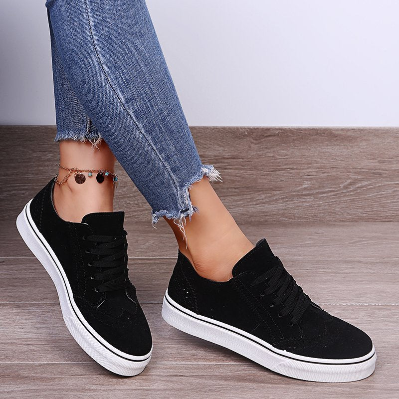 Everyday Comfort Greta  Canvas Flat Sneakers