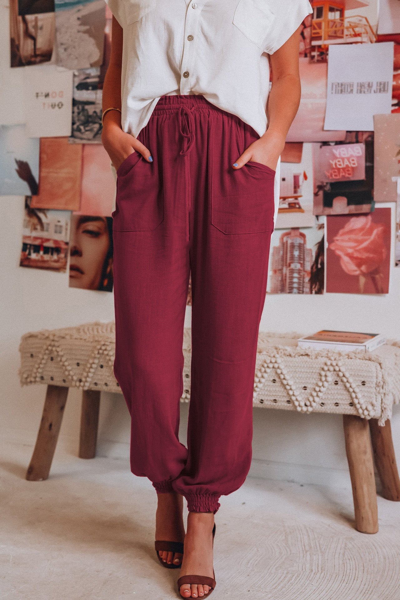 Relaxed Fit Greta  Lantern Pants
