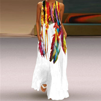 Floral Print Greta  Sleeveless Maxi Dress