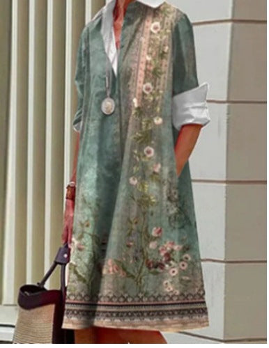 Vibrant Summer Shirt Dress by Greta 