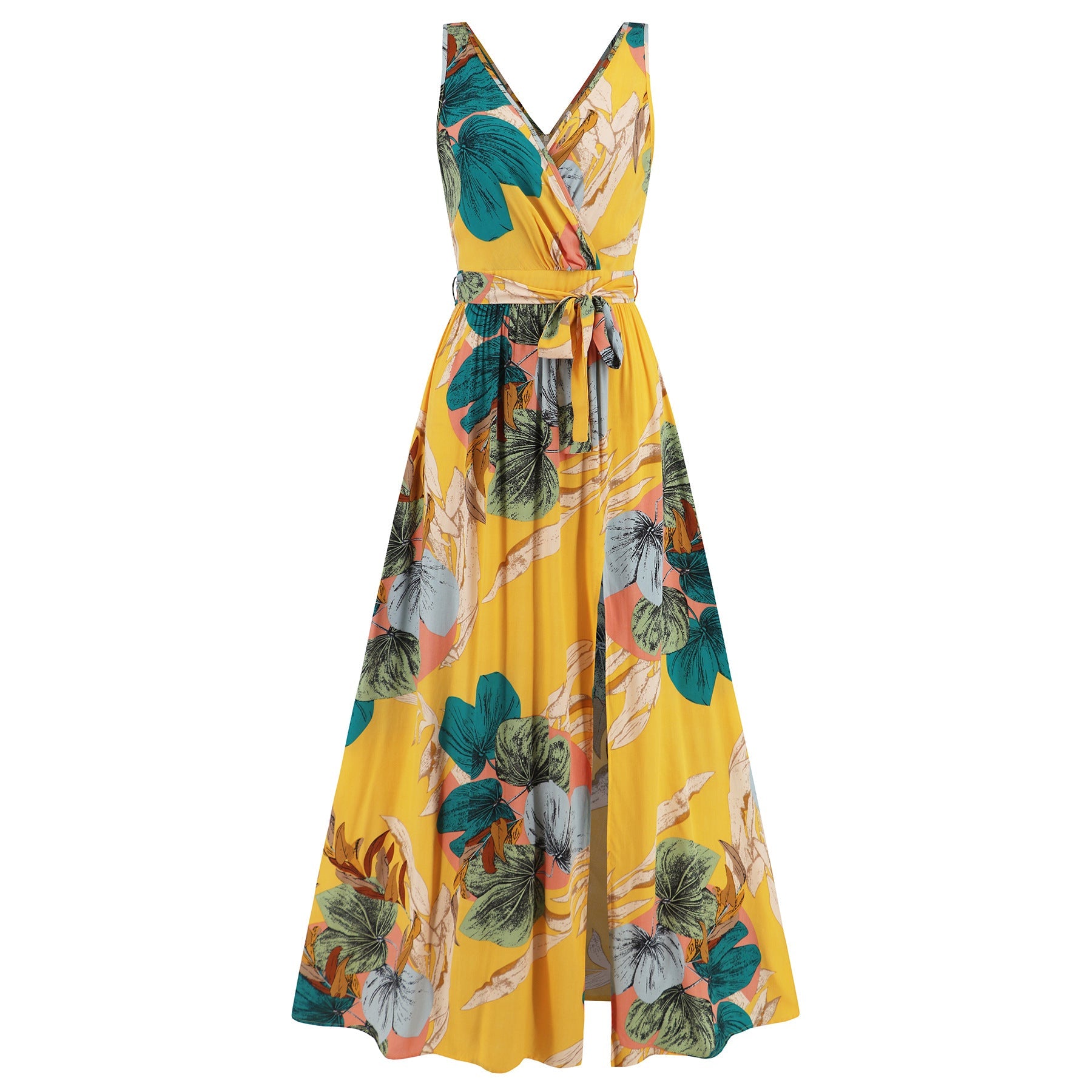 Floral V-Neck Maxi Dress by Greta 