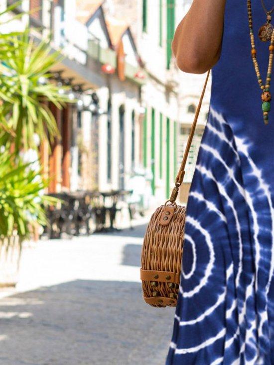 Printed Sleeveless Maxi Dress by Greta 