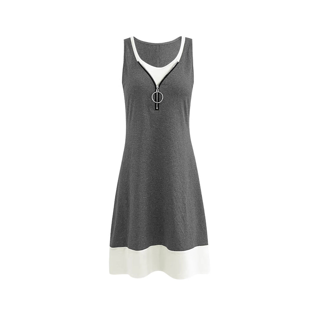 Elegant Sleeveless Vest Dress by Greta 