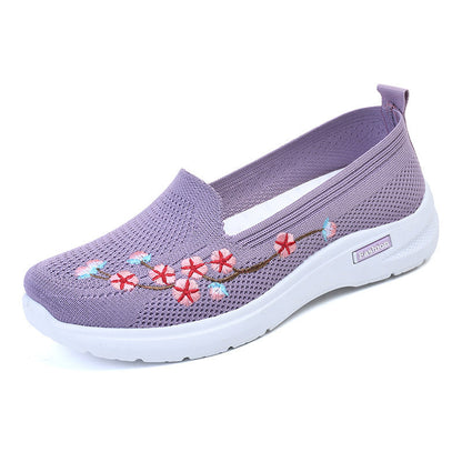 Breathable Embroidered Pumps by Greta 