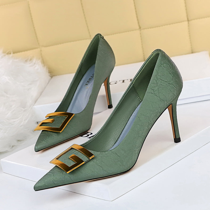 Elegant Sequin Stiletto Heels by Greta 