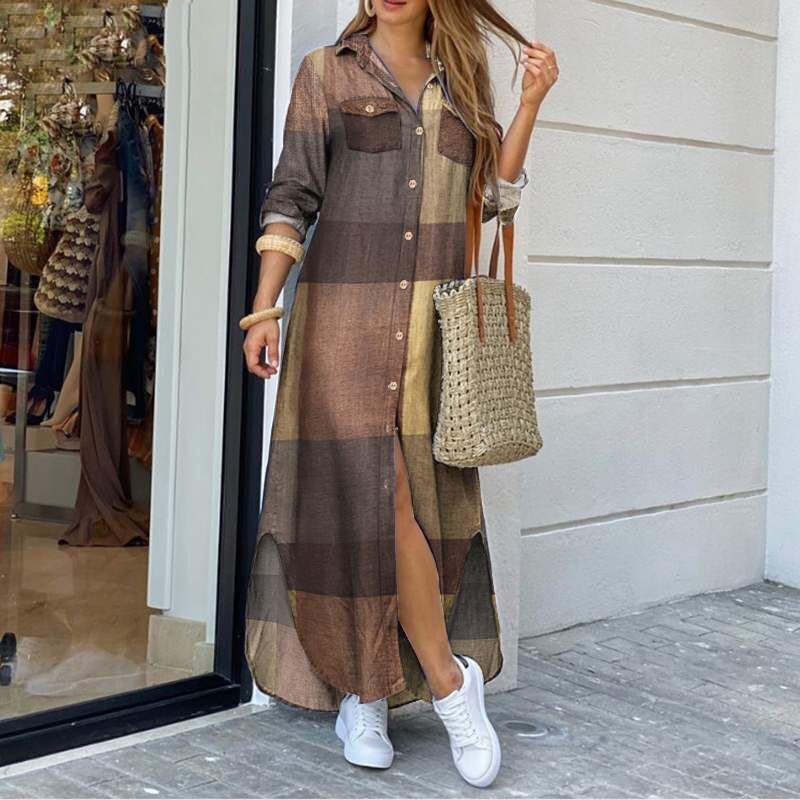 Vibrant Print Greta  Shirt Dress