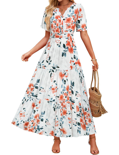 Floral Maxi Dress Greta  Summer Comfort