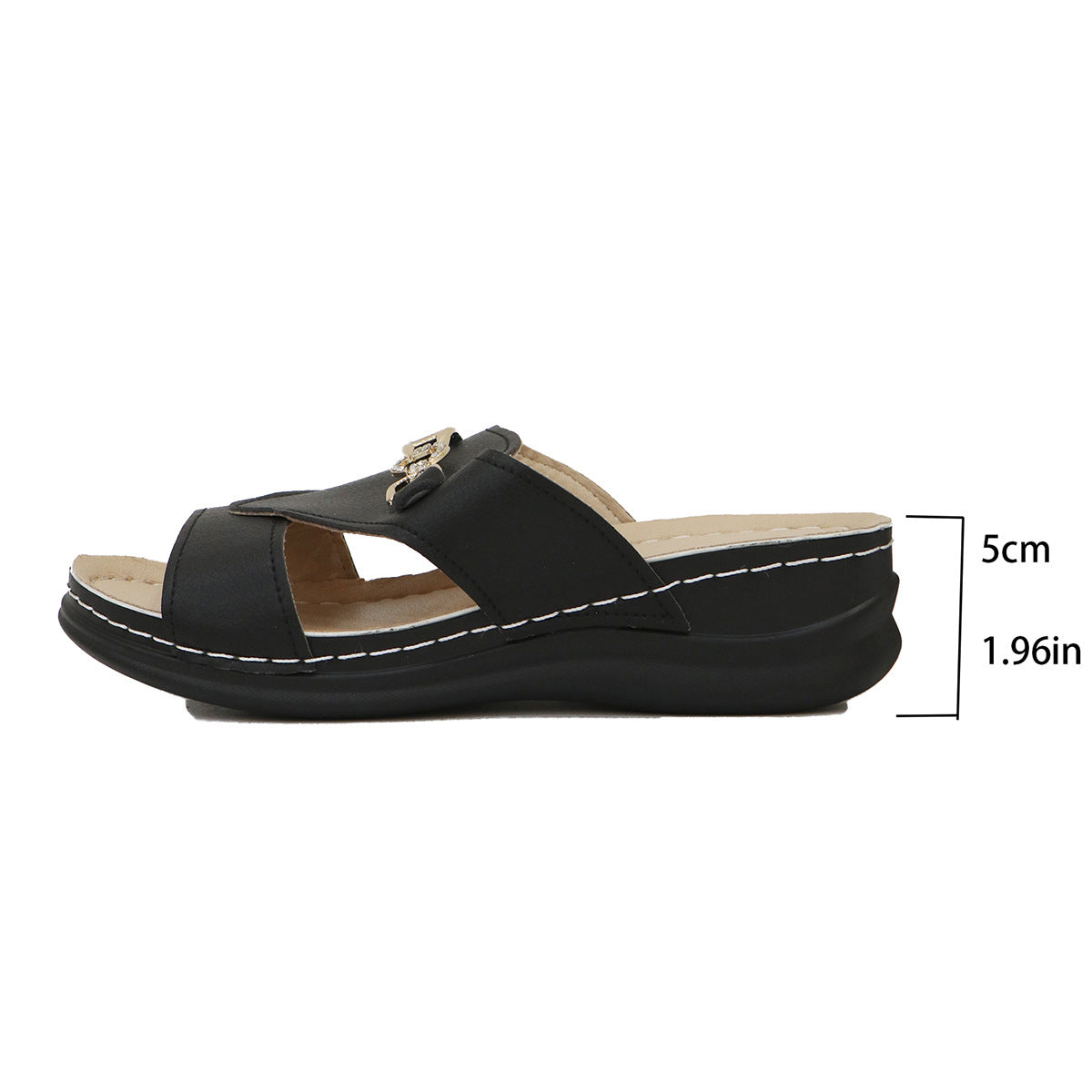 Chic Wedge Sandals Greta  Plus Size Comfort
