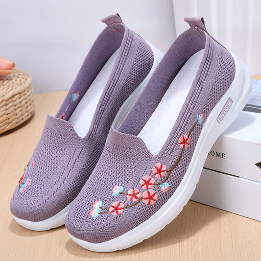 Breathable Embroidered Pumps by Greta 