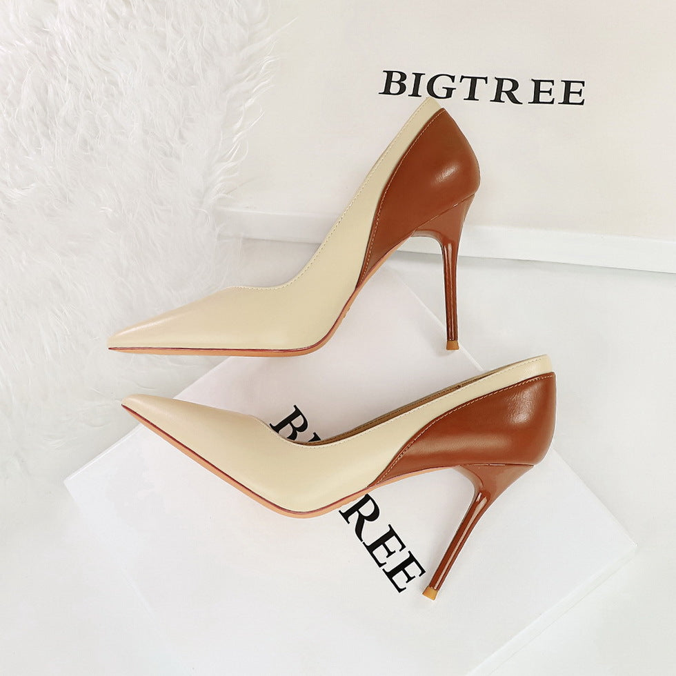 Retro Colorblock Stilettos by Greta 