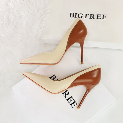 Retro Colorblock Stilettos by Greta 