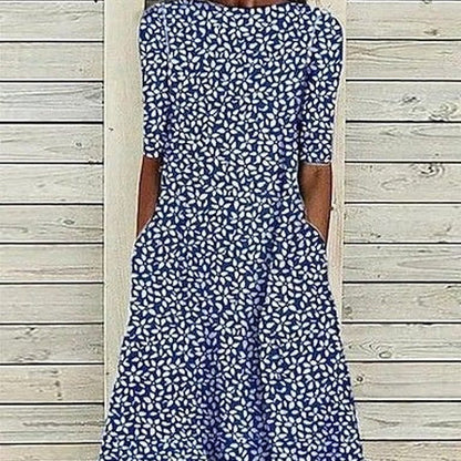 Pinterest-Inspired Greta  3D Print Midi Dress