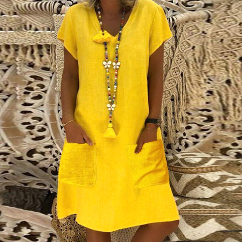 Chic Pocket Midi Dress by Greta 