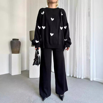Chic Heart Knit Set by Greta 