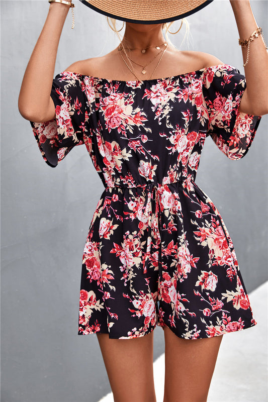 Floral Off-Shoulder Greta  Jumpsuit