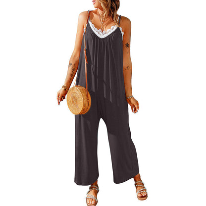 Relaxed Fit Greta  Suspender Jumpsuit