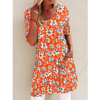 Floral Print Pocket Dress by Greta 