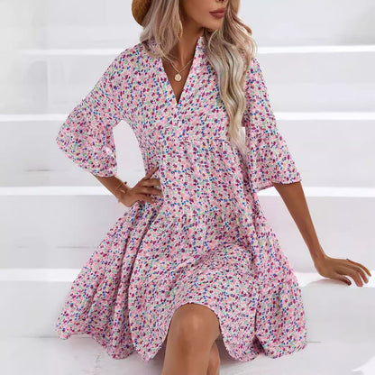 Boho V-Neck Summer Dress by Greta 
