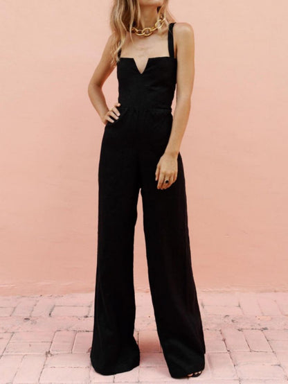 Chic Sleeveless High Waist Jumpsuit by Greta 