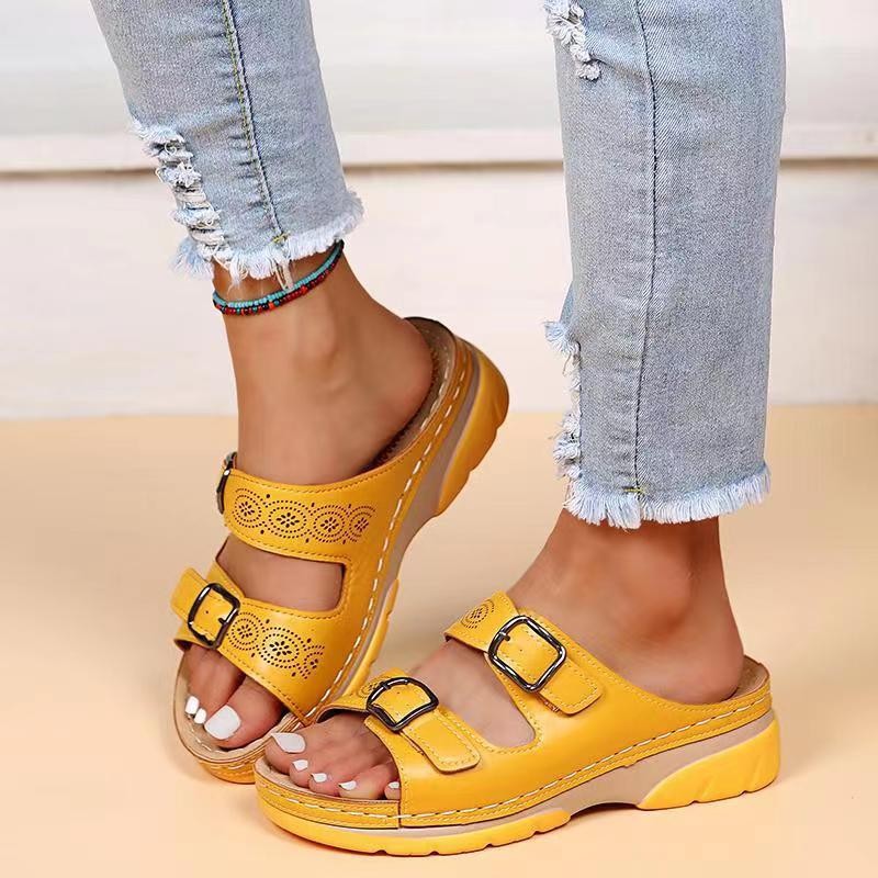 Chic Wedge Sandals by Greta 