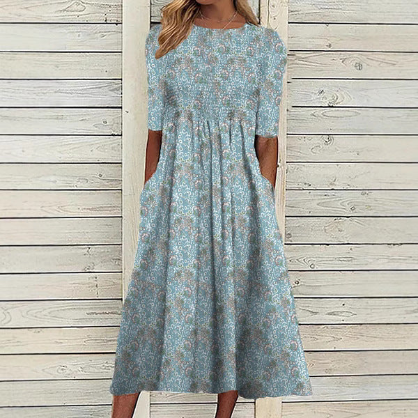 Pinterest-Inspired Greta  3D Print Midi Dress
