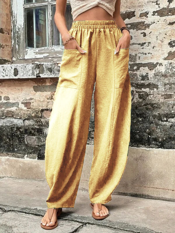 Relaxed Fit Greta  Harem Pants with Pockets