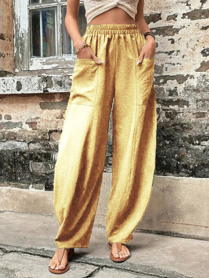 Relaxed Fit Greta  Harem Pants with Pockets