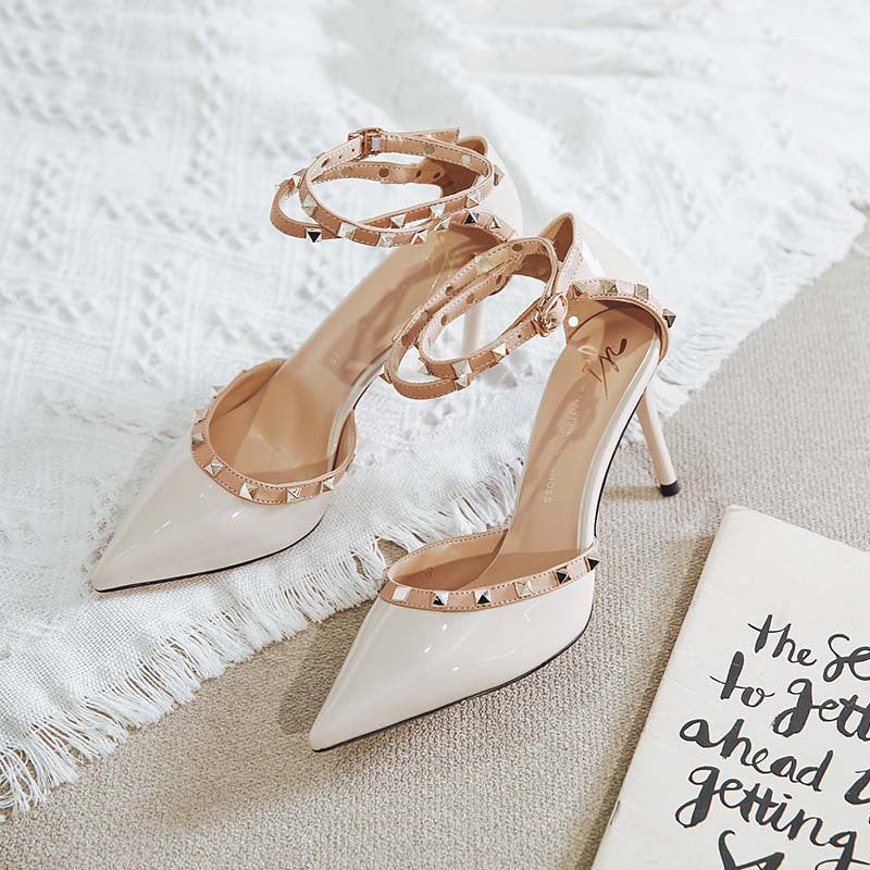 Chic Rivet High Heels by Greta 