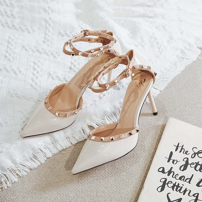 Chic Rivet High Heels by Greta 
